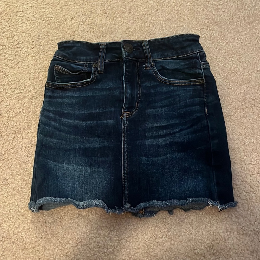 american eagle jean skirt